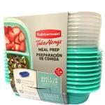 Set 10 Recipientes Rubbermaid con Separadores 887ml Resistente al Microondas Tapa Segura -2139162