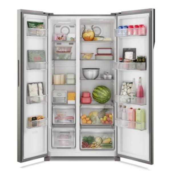 Refrigeradora Electrolux 517L Side by Side ERSA53V2HVG Organización FlexSpace Control Digital