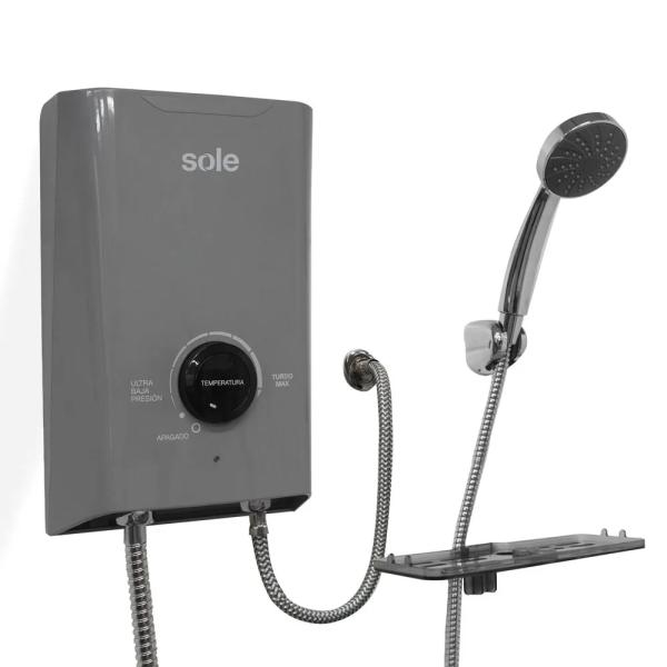Rapiducha Eléctrica Turbo Max Sole 5500W Calentamiento Rápido Compacta Gris