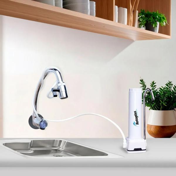 Rotoplas Purificador Special Sobre Lavadero 12L Filtración 3 Etapas Tecnología Hydropur Blanco