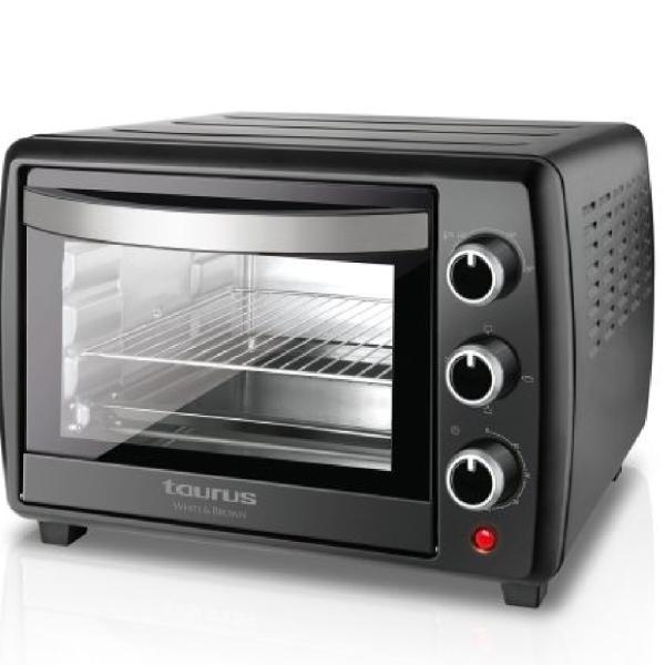 Horizon Horno de Sobremesa 22L 1500W Grill + Convección Termostato Ajustable Negro