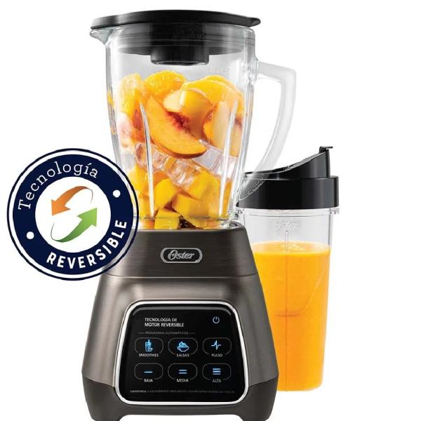 Oster BLSTPYG1312XBG Licuadora Reversible 1200W Vaso Vidrio 1.25L 3 Velocidades