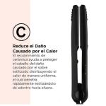 Revlon RVST2043LA2 Plancha Cabello 220°C Calentamiento Rápido 30 Segundos Negro