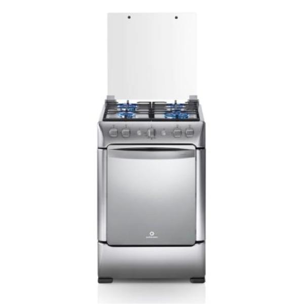 Indurama Granada Zafiro Croma Cocina a Gas 4 Hornillas 70x50cm Encendido Eléctrico Acero Inoxidable