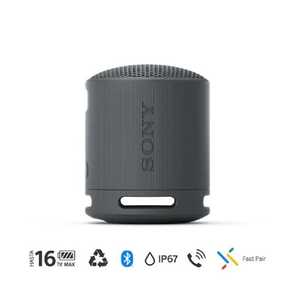 Sony SRS-XB100 Parlante Bluetooth Portátil 5W Resistente al Agua Negro