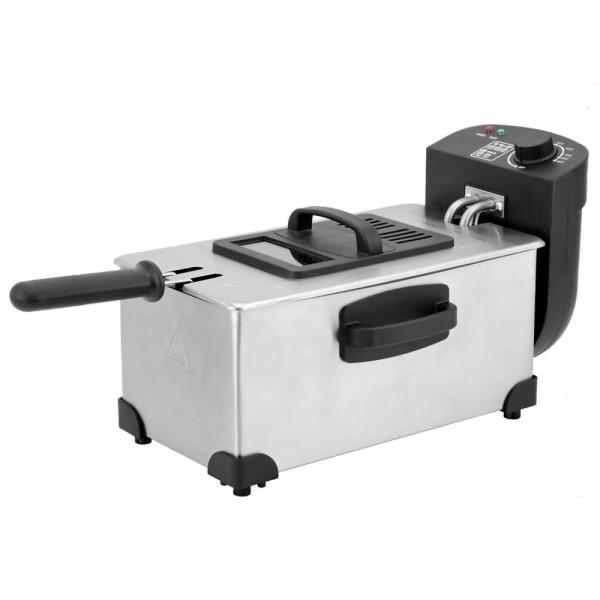Recco Freidora con Aceite 2.5L 1500W Termostato Ajustable Canasta Antiadherente