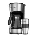 Black+Decker CM0755S 900W Cafetera 4 en 1 Filtro Permanente Sistema Antigoteo