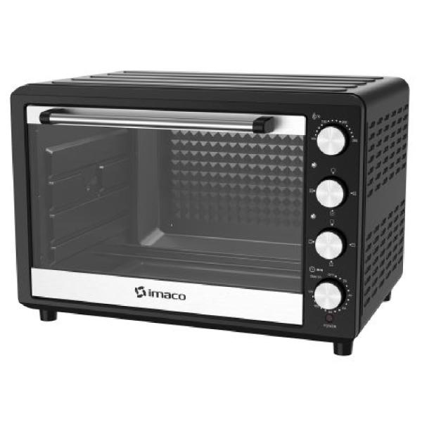 Horno Rosticero Imaco HEB75R 75 Litros 6 Brochas Antiadherente Timer Digital Negro