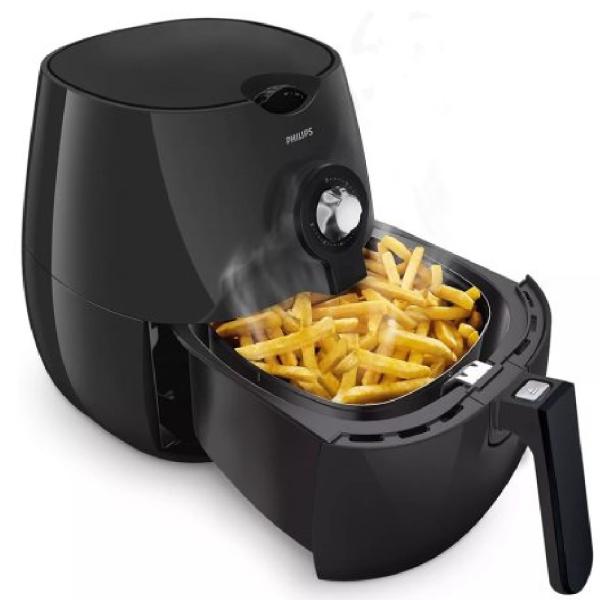 Philips HD9218/74 Freidora de Aire 4L 1500W Tecnología Rapid Air 7 Programas Negro