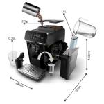 Cafetera Philips EP2231 42 Sistema LatteGo 1400W Preparación Rápida Diseño Compacto Negro