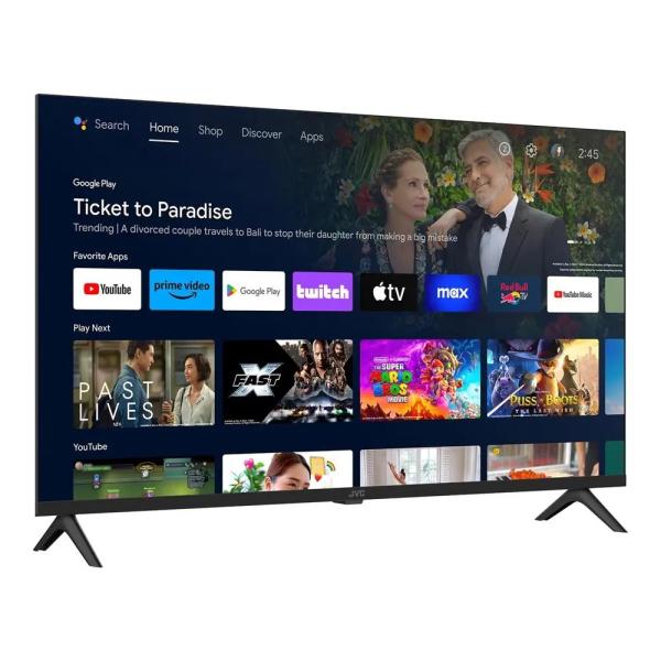Televisor JVC 40" Full HD Android TV Smart TV Bluetooth Control Voz Negro