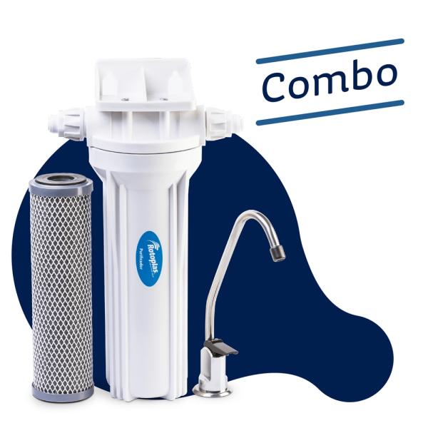 Rotoplas Purificador Bajo Lavadero 12L Filtración 5 Etapas Cartucho Reemplazable-300425