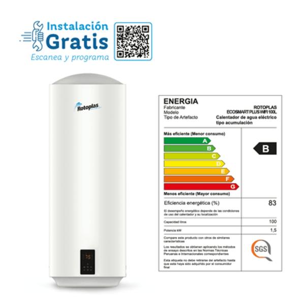 Terma de Acumulacion Ecosmart Wifi 100L Rotoplas - 500468