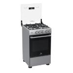 Cocina Indurama Serie Fontana 60cm 4 Hornillas Autolimpiante Termostato Integrado Gris