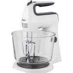 Oster FPSTHS3611-053 Batidora Mano y Pedestal 250W 5 Velocidades Turbo Vaso Vidrio 1L Blanco