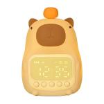 Lámpara Capybara Reloj Alarma Luz Nocturna LED Regulable