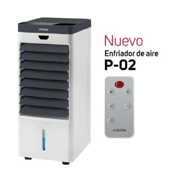 Practika P-02 60W Enfriador de Aire Portátil 3 Velocidades Bajo Consumo Blanco