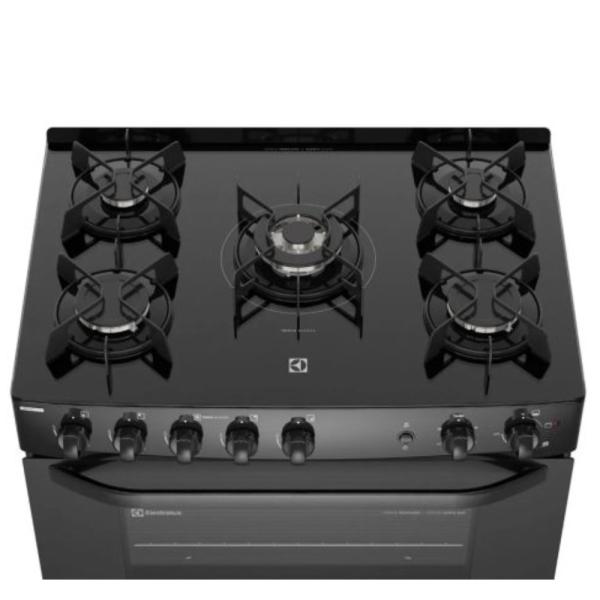 Electrolux FE5GPR Cocina 5 Hornillas Gas Encastrable Vidrio Templado Negro