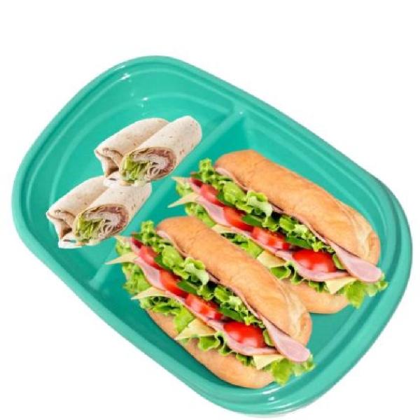 Set 10 Recipientes Rubbermaid con Separadores 887ml Resistente al Microondas Tapa Segura -2139162