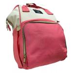Mochila Pañalera Bebé Coral Crema – Organizador Multiusos