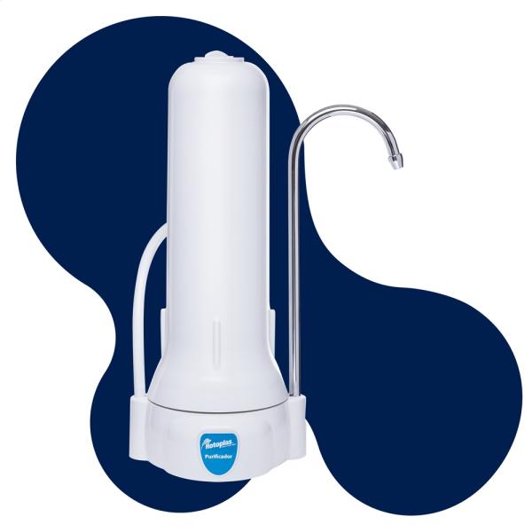 Rotoplas Purificador Agua Lavadero 10L Tecnología Hydropur Elimina Sedimentos y Cloro Blanco