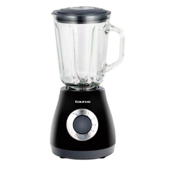 Taurus TJBH-500 Licuadora 1.5L 500W 5 Velocidades Cuchillas Acero Inoxidable Negro