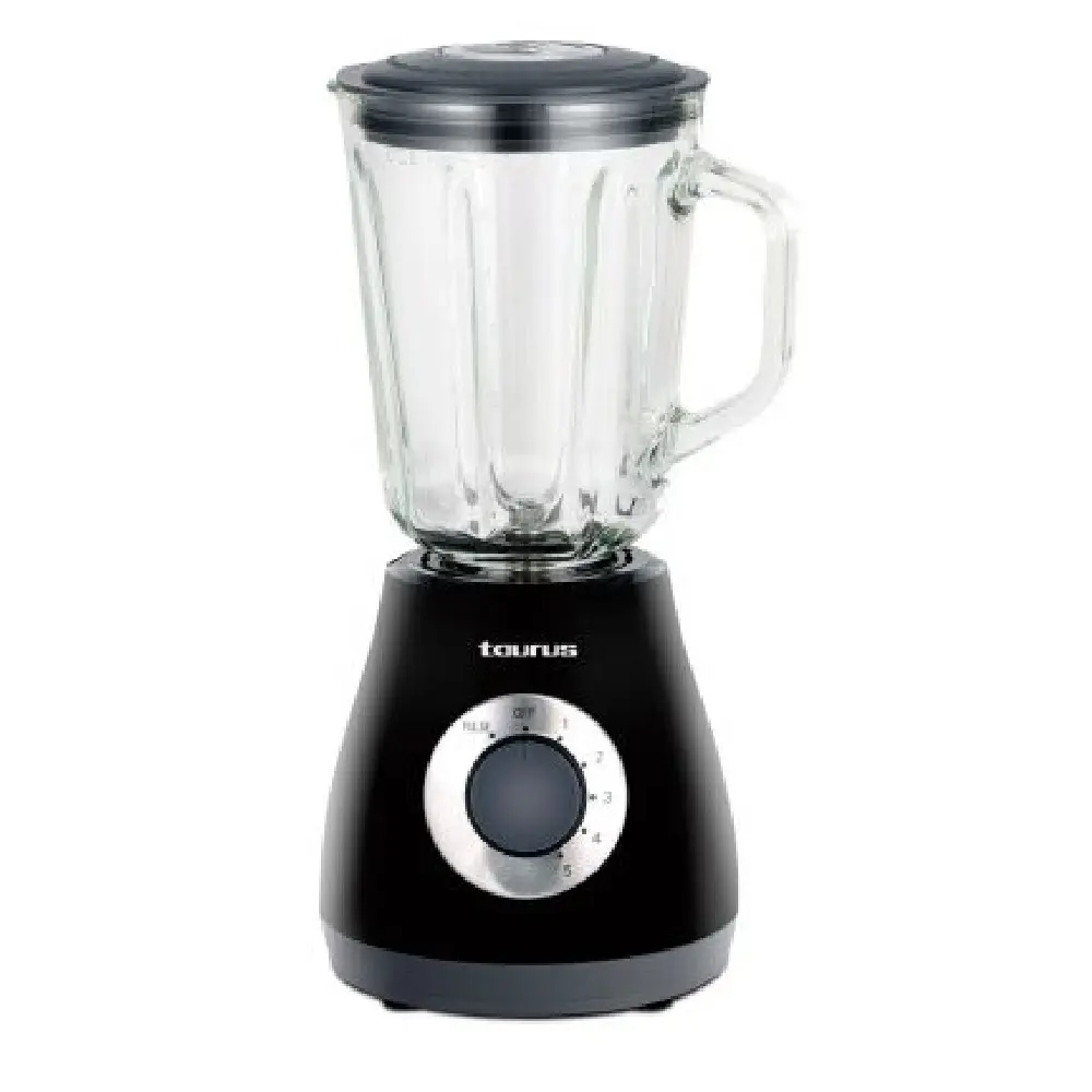 Taurus TJBH-500 Licuadora 1.5L 500W 5 Velocidades Cuchillas Acero Inoxidable Negro