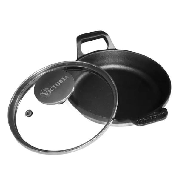 Cazuela Esmaltada UNSA 14cm Antiadherente H Fundido + Tapa Vidrio - 55148006
