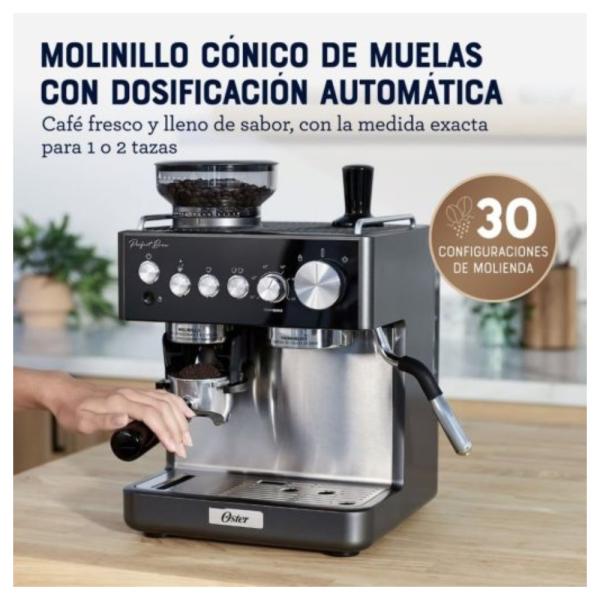 Oster Perfect Brew BVSTEM7301-053 Máquina Café 1.8L Espresso Cappuccino Negro