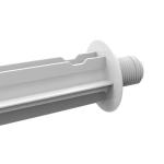 Rotoplas Brazo Ducha Aqua 1.2M Cromado Sistema Antigoteo Ahorrador Agua Cierre Suave