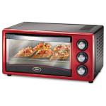 Oster TSSTTV15LTR Horno Tostador 15L 1200W Parrillas Dobles Termostato Ajustable Rojo