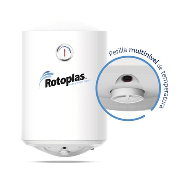 Rotoplas Duraterma 50L Terma Eléctrica Ahorradora Acero Inoxidable Blanco - 500370