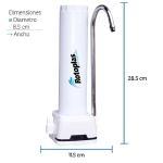 Rotoplas Purificador Special Sobre Lavadero 12L Filtración 3 Etapas Tecnología Hydropur Blanco