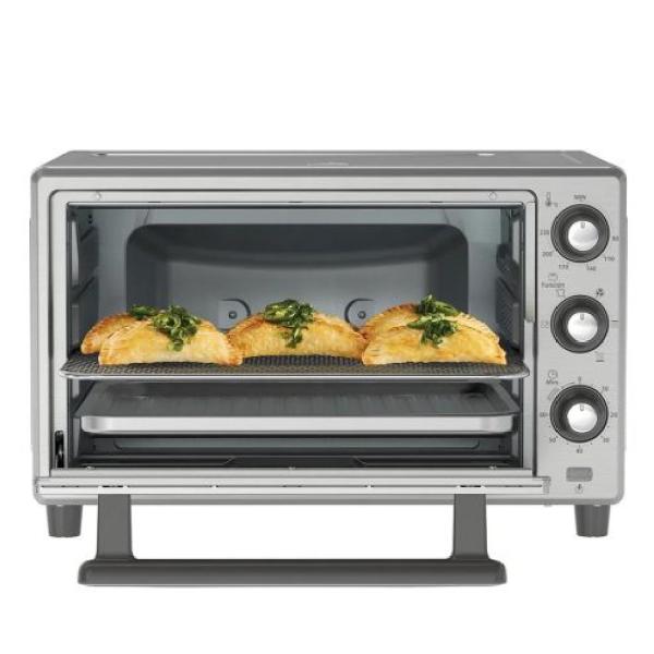 Oster TSSTTVLS25 Horno Eléctrico con Freidora de Aire 25L 1700W Digital 7 Funciones Plateado