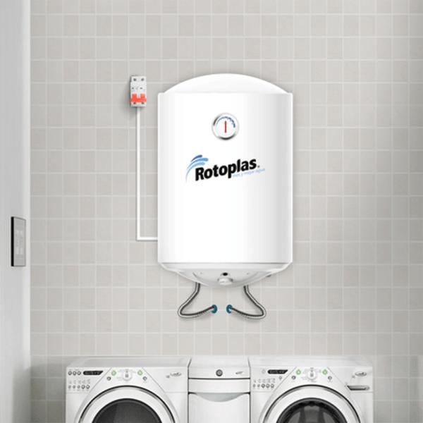 Rotoplas Duraterma 50L Terma Eléctrica Ahorradora Acero Inoxidable Blanco - 500370