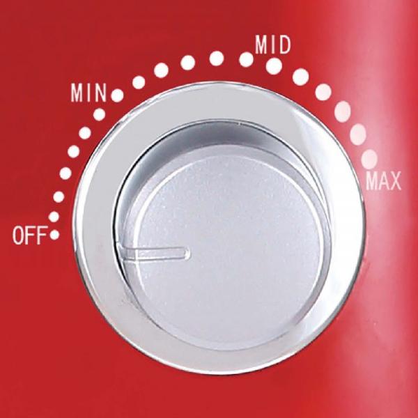 Record Batidora 5L ProMix 1200W 5 Velocidades Pedestal Acero Inoxidable Roja