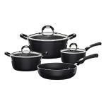 Juego de Ollas Mônaco Inducción Negro 7 Piezas - 28799001