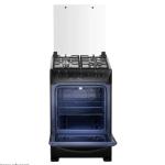 Indurama Zafiro Pompeya Cocina 4 Quemadores 5.5 kW Encendido Eléctrico Parrilla Fundida Negro Zafiro