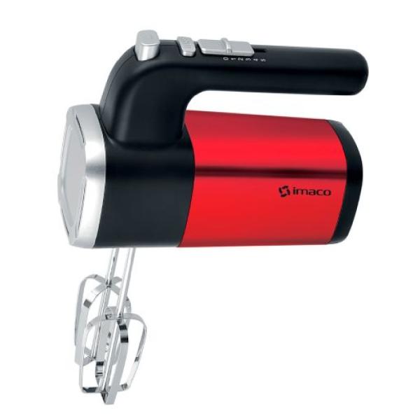 Imaco HM400R Batidora de Mano 400W 5 Velocidades Turbo Accesorios Incluidos Rojo