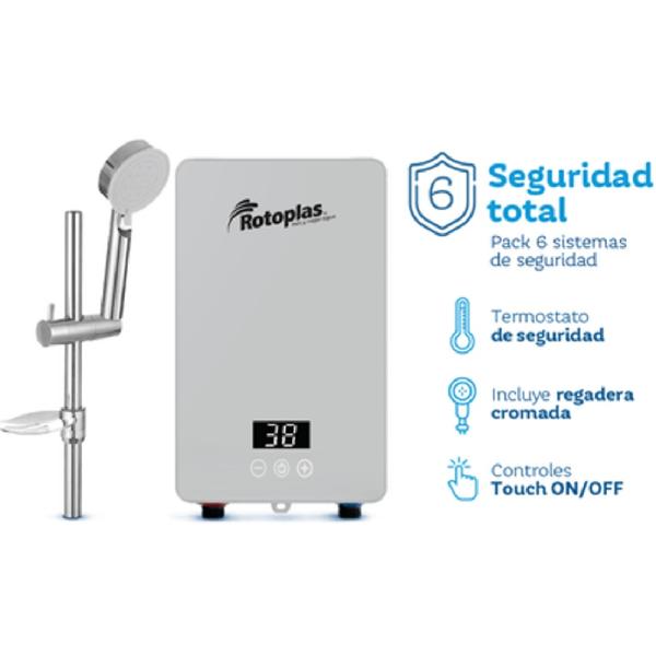 Rotoplas New Sense Pro 6KW Terma Instantánea Digital Seguridad Avanzada Blanco