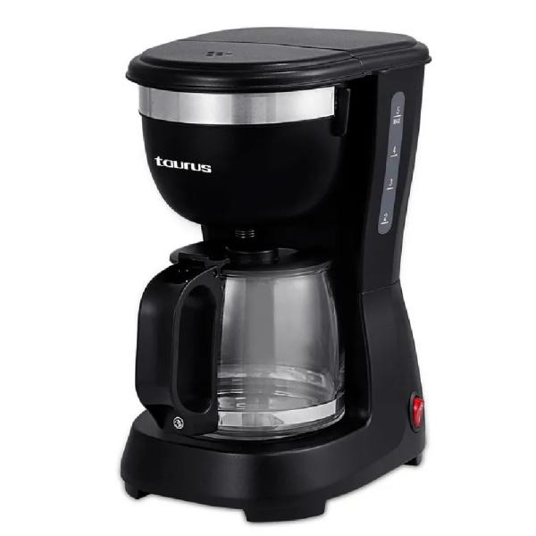 Cafetera Taurus New Coffee 1.5L 800W Termobloque Calentamiento Rápido Apagado Automático Negro