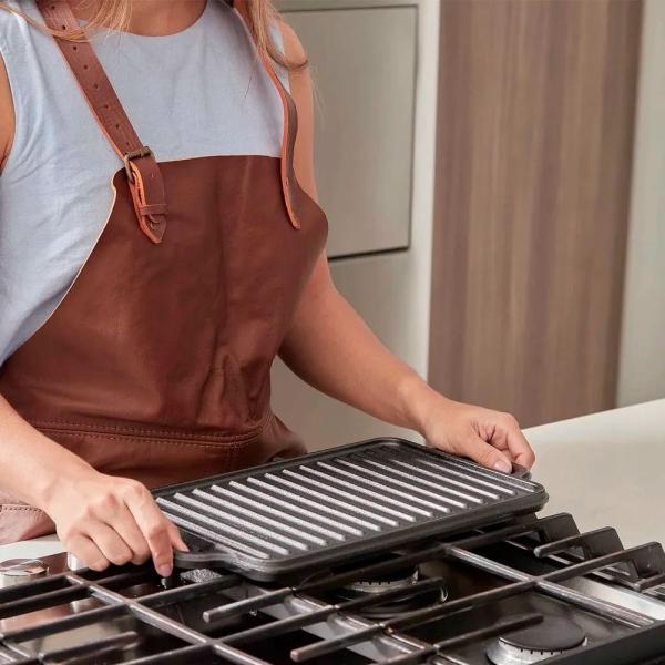 Plancha Asadora Reversible Rectangular de Hierro Fundido - 55128006