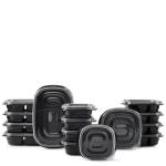 Rubbermaid Set 15 Contenedores Tapa Segura Apilables Microondable - 2117366