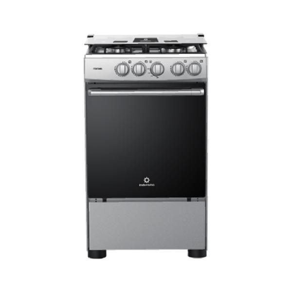Cocina Indurama Serie Fontana 60cm 4 Hornillas Autolimpiante Termostato Integrado Gris
