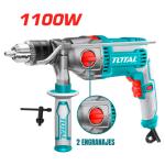 Taladro Percutor Total Tools 1100W 16mm 3000RPM Velocidad Variable 2 Velocidades