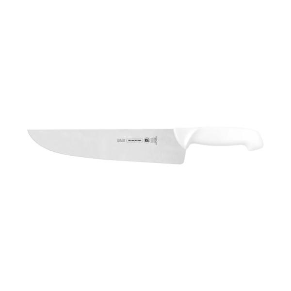 Cuchillo Chef Tramontina 24621 Hoja Ancha 12" Para Cortes Profesionales Color Blanco