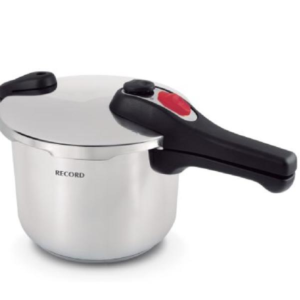 Olla a Presión Record Acero Inoxidable 6L Antiadherente Seguridad 3 Niveles