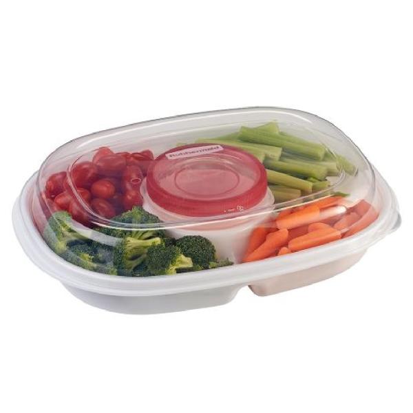Rubbermaid Plato para Fiestas 1910335 26cm Diseño Elegante Fácil de Limpiar Sin Deformaciones